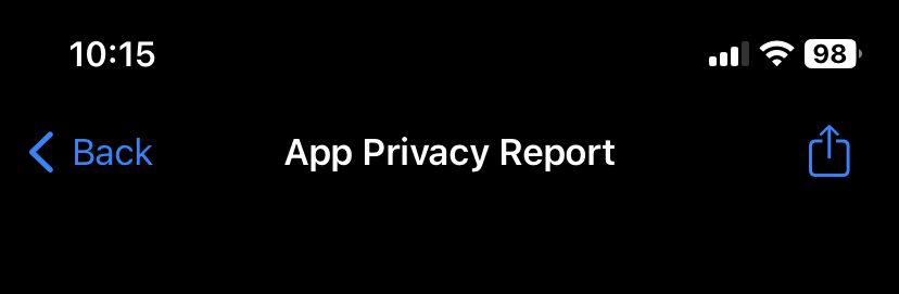 Application Privacy Report