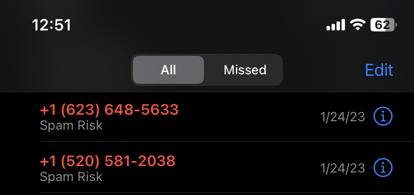 Spam Callers